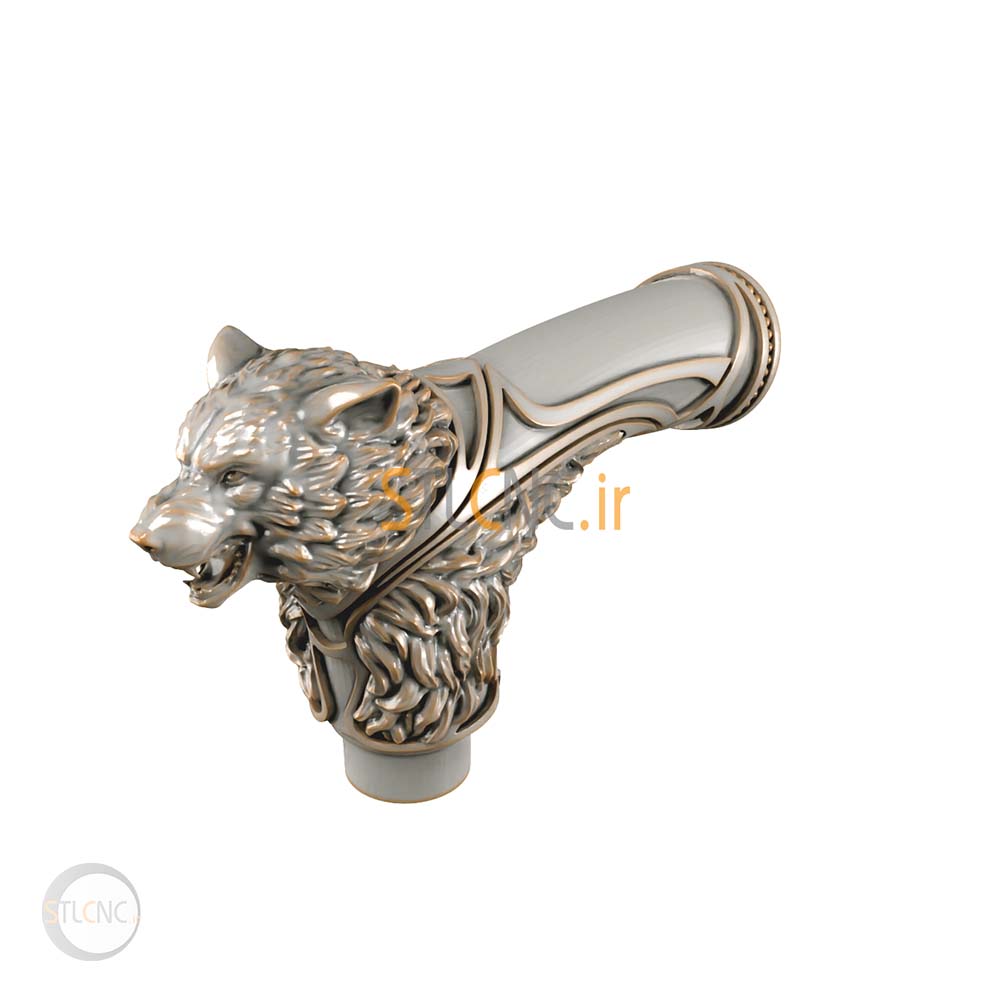 Cane handle with bear head design HAN-100 - 2