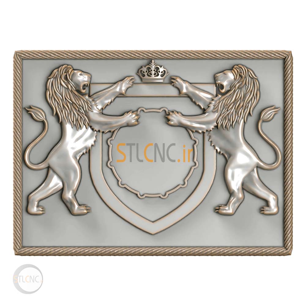 The logo of two lions and a crown ANC-163