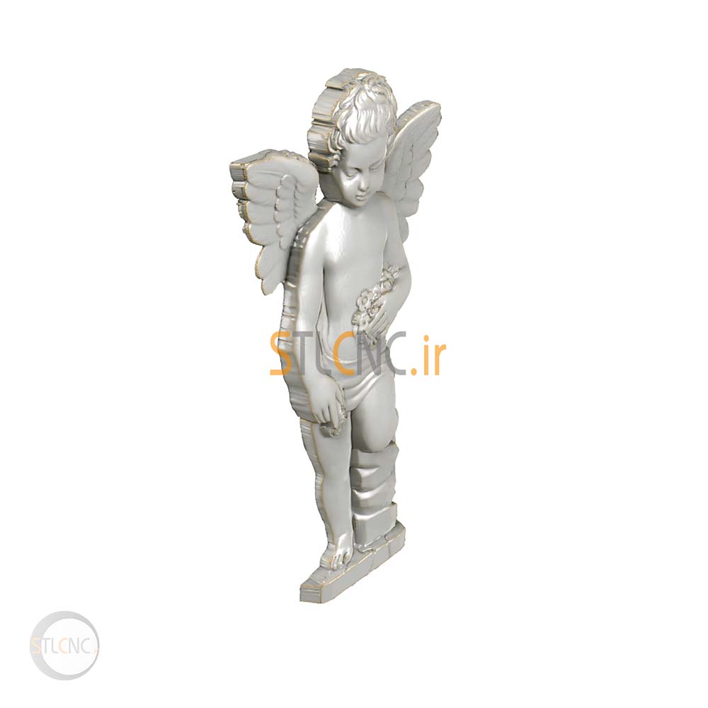 Angel holding flowers ANG-105 - 2