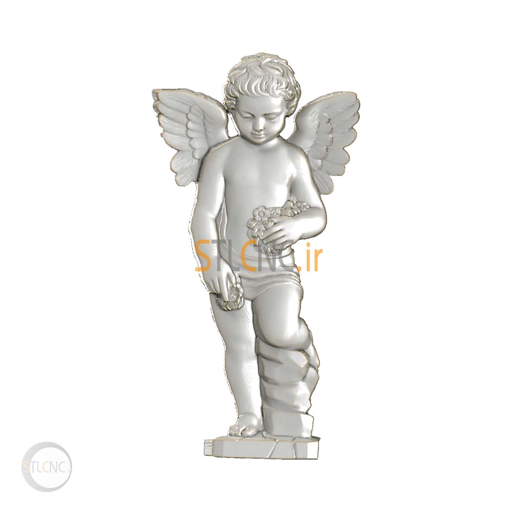 Angel holding flowers ANG-105