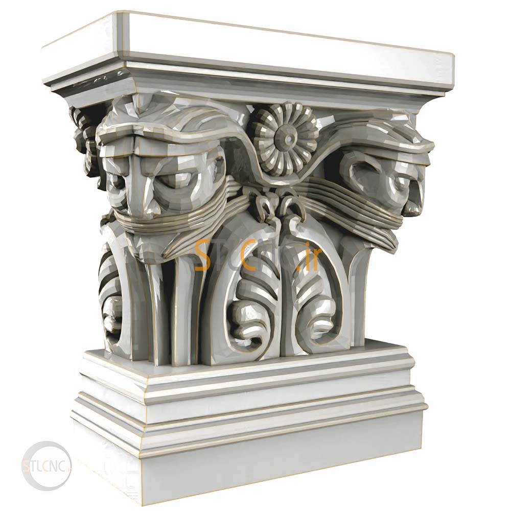 Chapiters and Corbels 3D Models COR-190