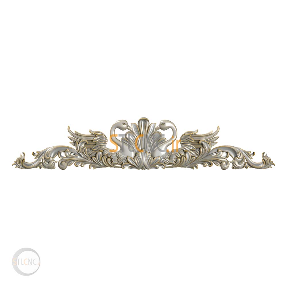 Crown with a swan design CRO-254