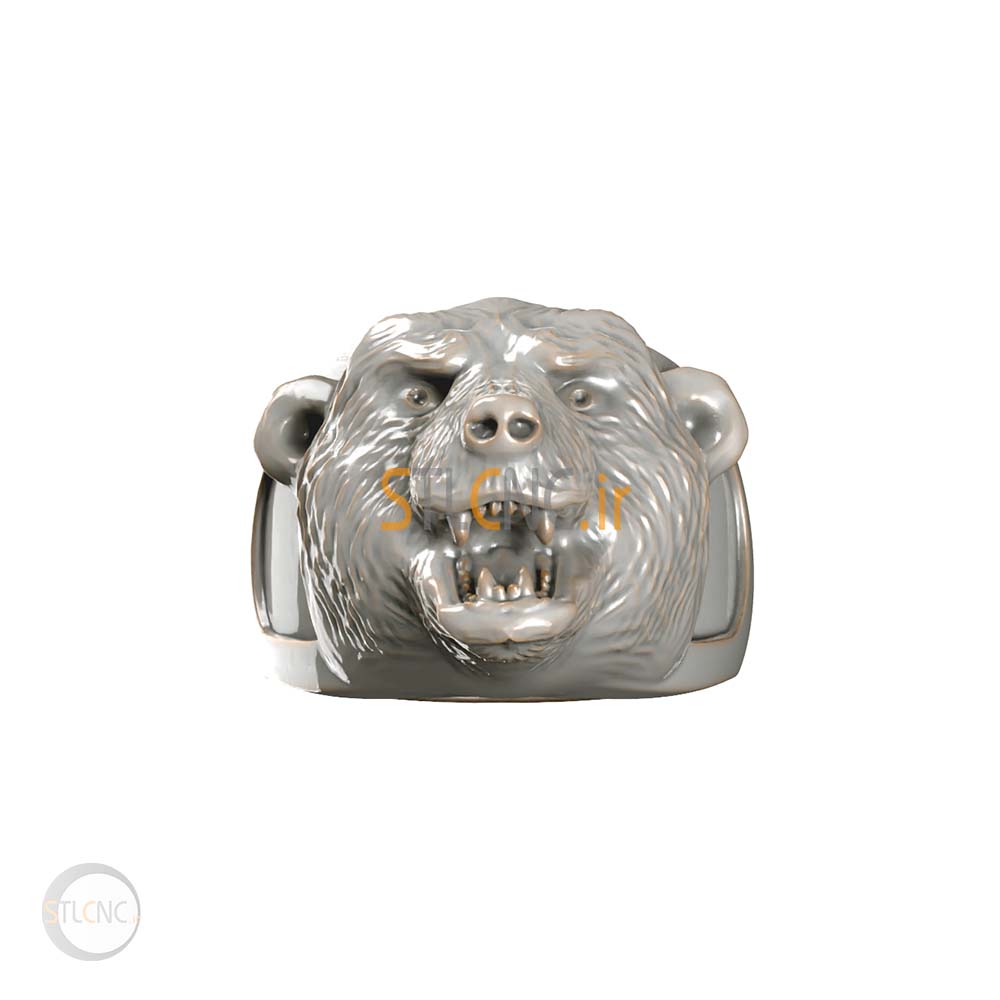 Bear head design ring JEW-102