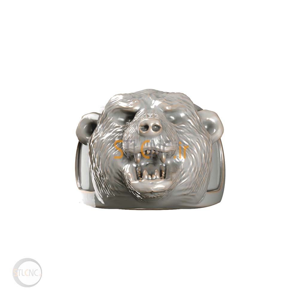 Bear head design ring JEW-104