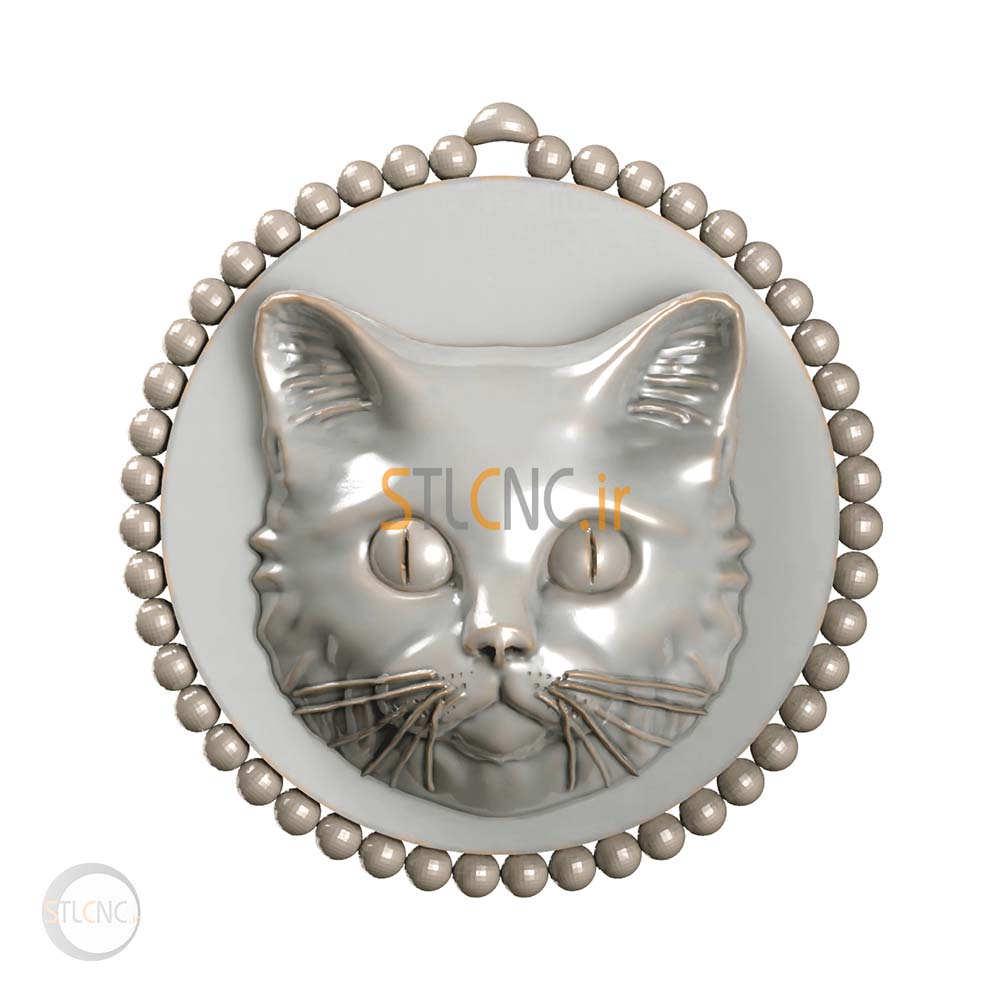 Cat design plaque MED-102