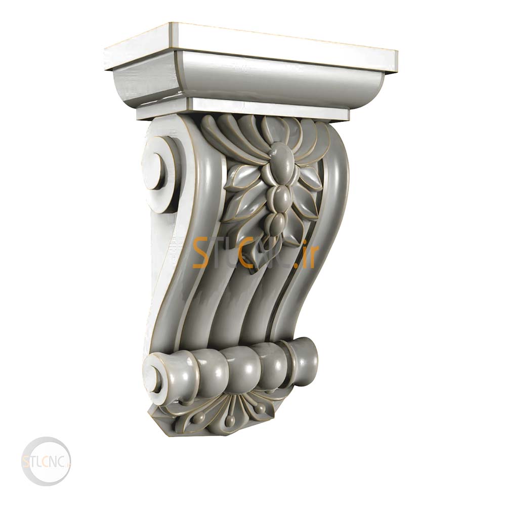 طرح CNC براکت و سرستون COR-162