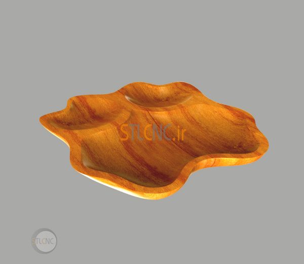 دانلود طرح سه بعدی سی ان سی ظرف چوبی