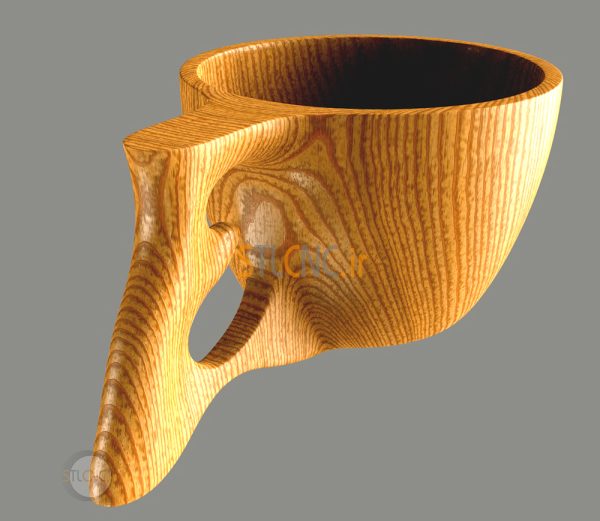 طرح سه بعدی سی ان سی ظرف چوبی WDS-103 - تصویر 2