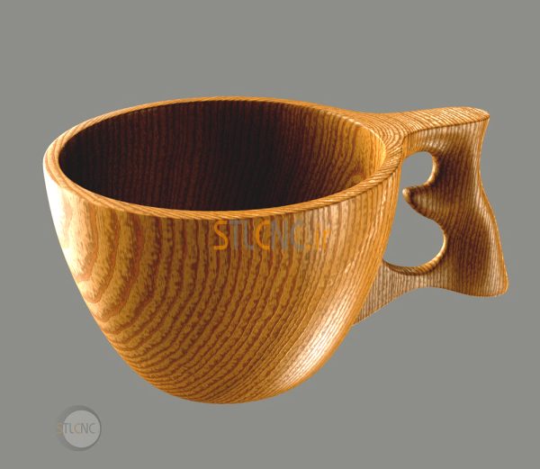 طرح سه بعدی سی ان سی ظرف چوبی WDS-103 - تصویر 3